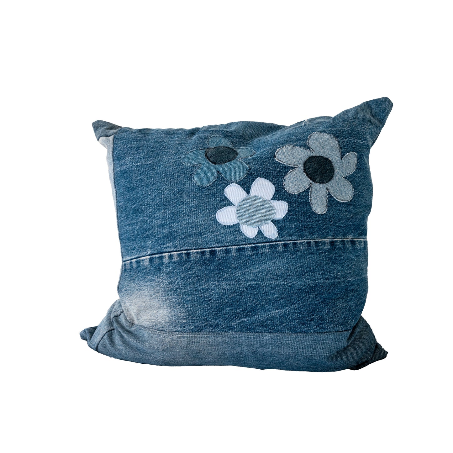 Quilted Denim Pillow