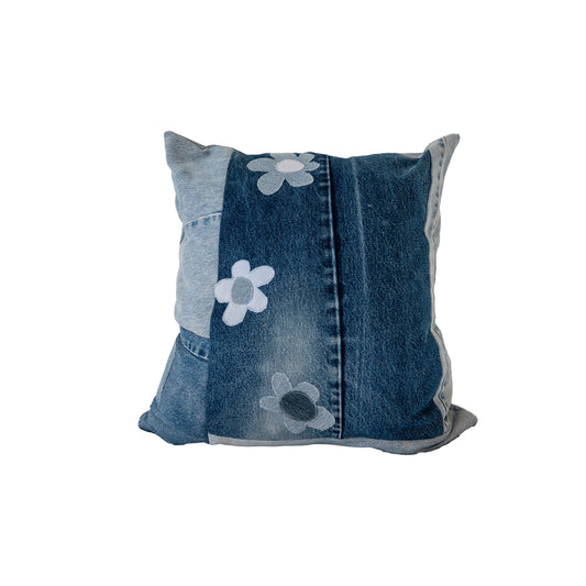 Quilted Denim Pillow