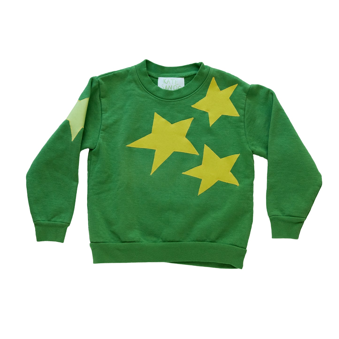 Kids Green Star Crewneck