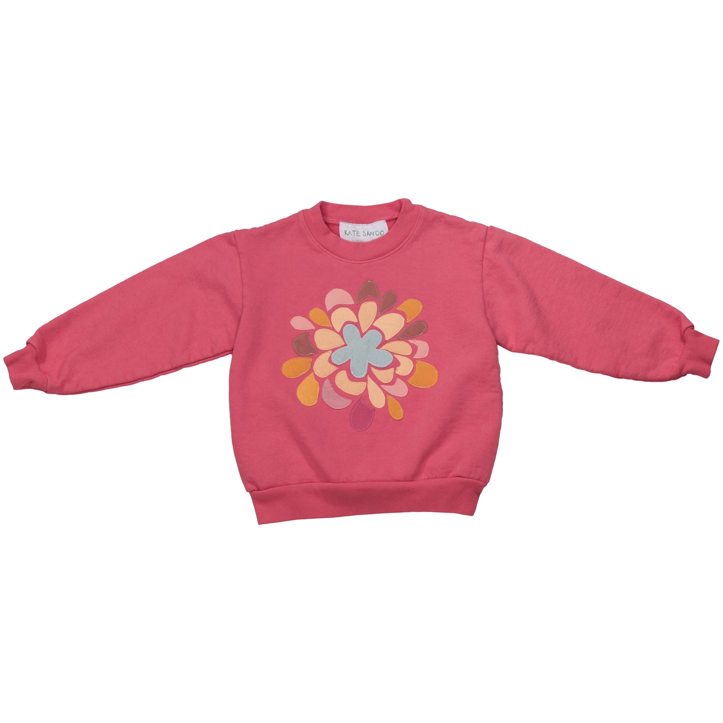 Kids Mosaic Flower Crewneck