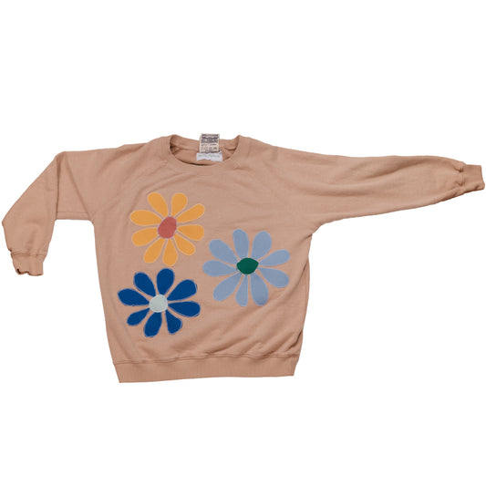 Three Burst Flower Crewneck
