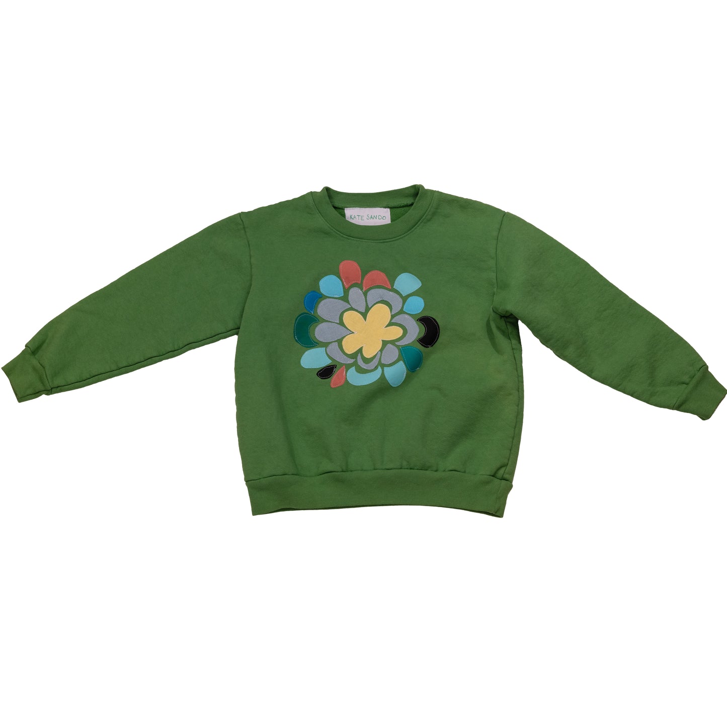 Kids Mosaic Flower Crewneck